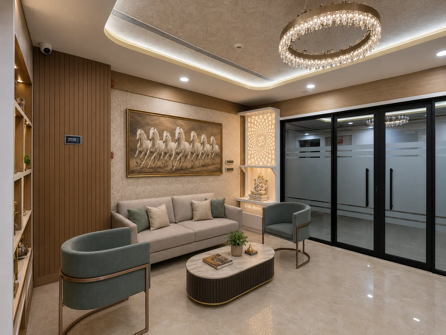 Reception Lounge with Art